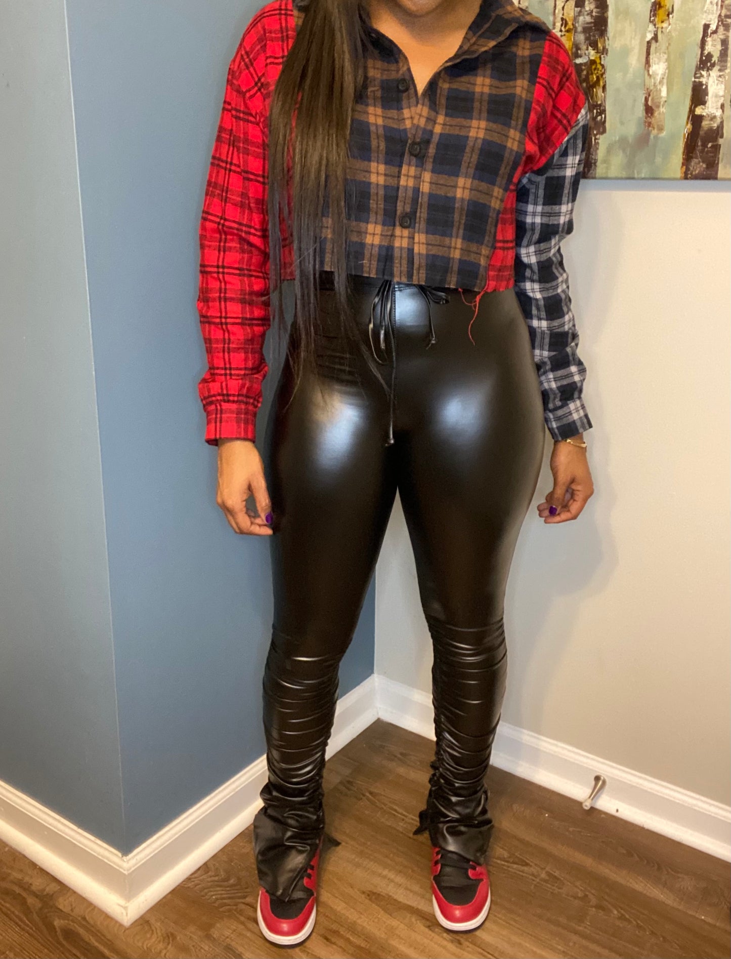 Stacked up leather leggings (more colors)